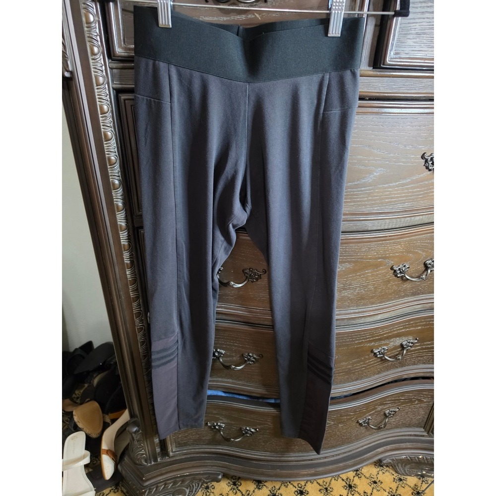 Adidas Black Mesh Panel Training Leggings BQ9459 Womens Athleisure Pants